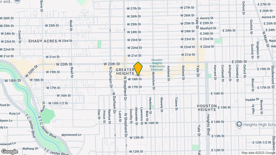 601 W 18th St Mapa y Detalles de la Ubicación