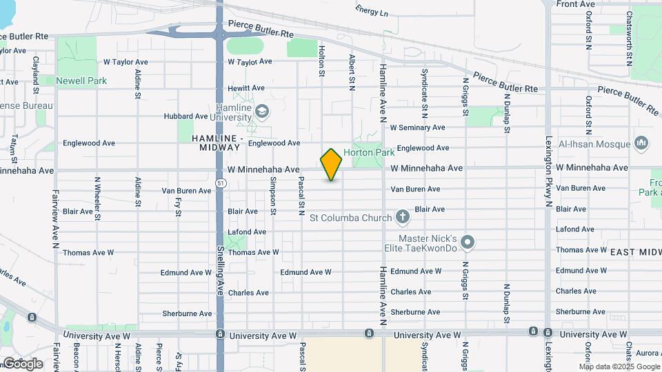 1415 Van Buren Ave Map and Location Details