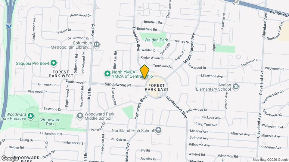 1848 Tamarack Cir N Map and Location Details