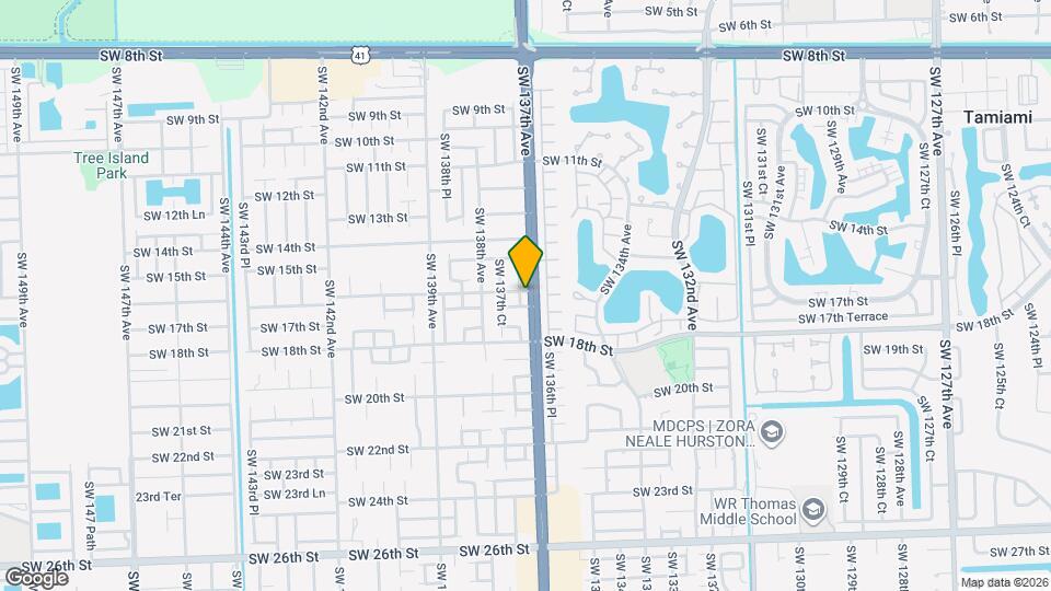1615 SW 137th Pl Map and Location Details