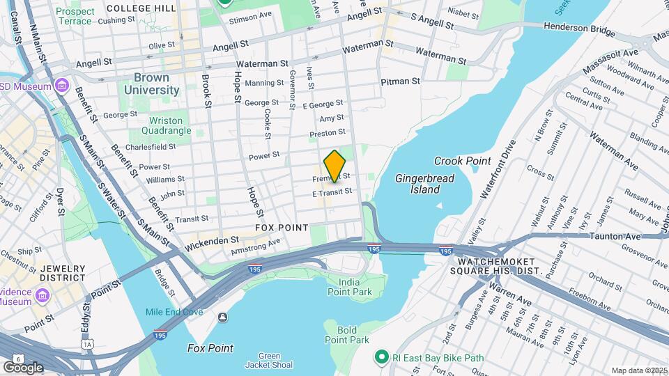 50 E Transit St Map and Location Details