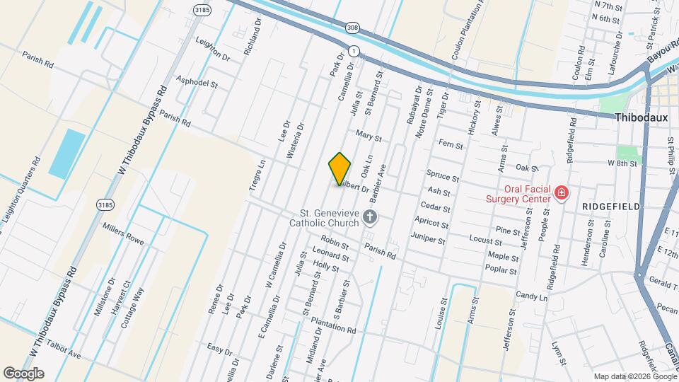 402 St Bernard St Map and Location Details