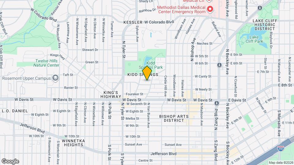 711 Winston St Map and Location Details