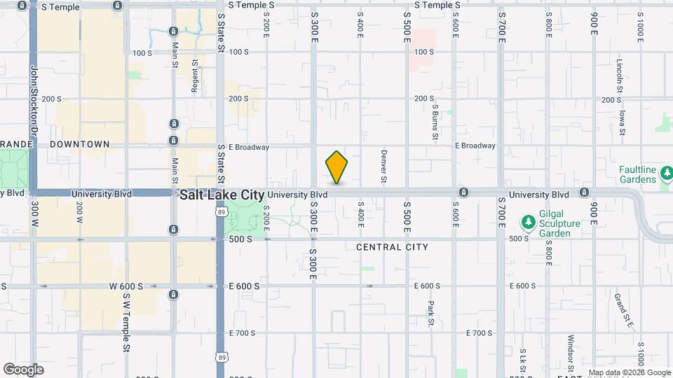 343 S 400 E Mapa y Detalles de la Ubicación