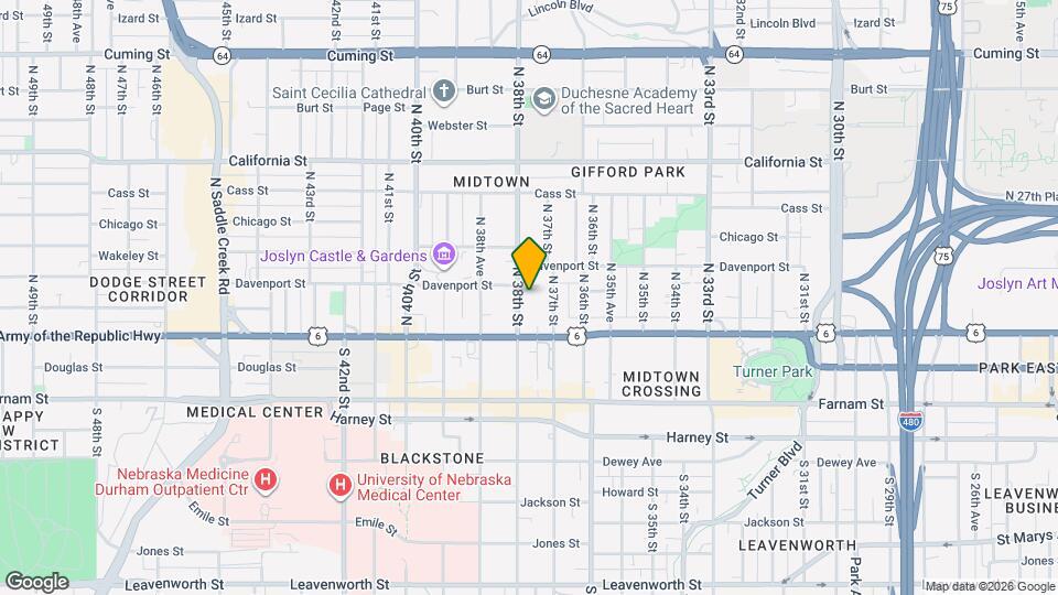 125 N 38th St Mapa y Detalles de la Ubicación