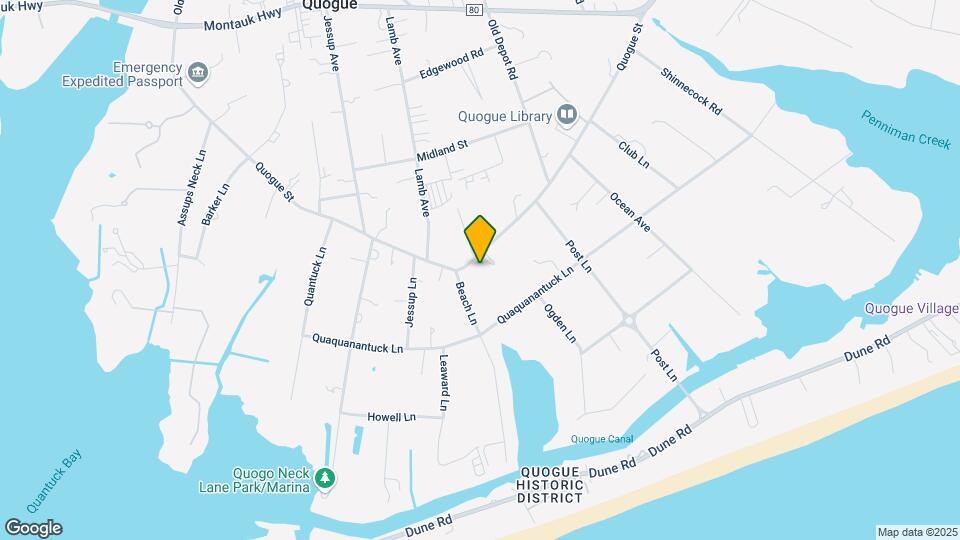 65 Quogue St Map and Location Details