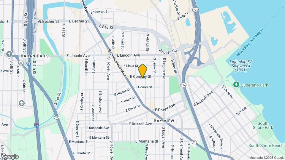 2415A S Williams St, Unit 2415 upper Map and Location Details