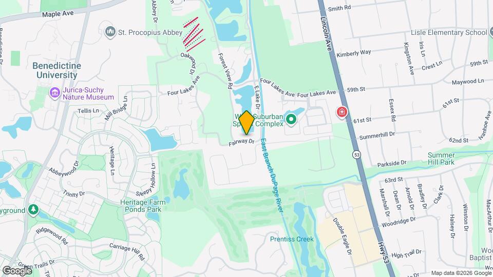 1601 Fairway Dr Map and Location Details