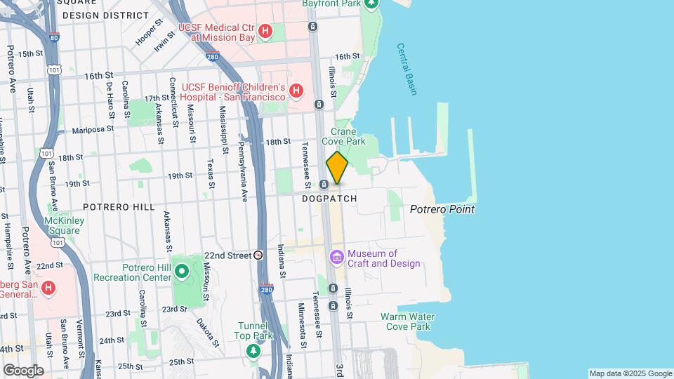 616 20th St, Unit 340 Map and Location Details