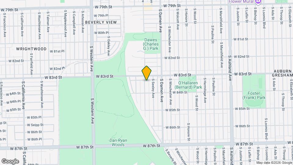 8321 S Hoyne Ave Map and Location Details