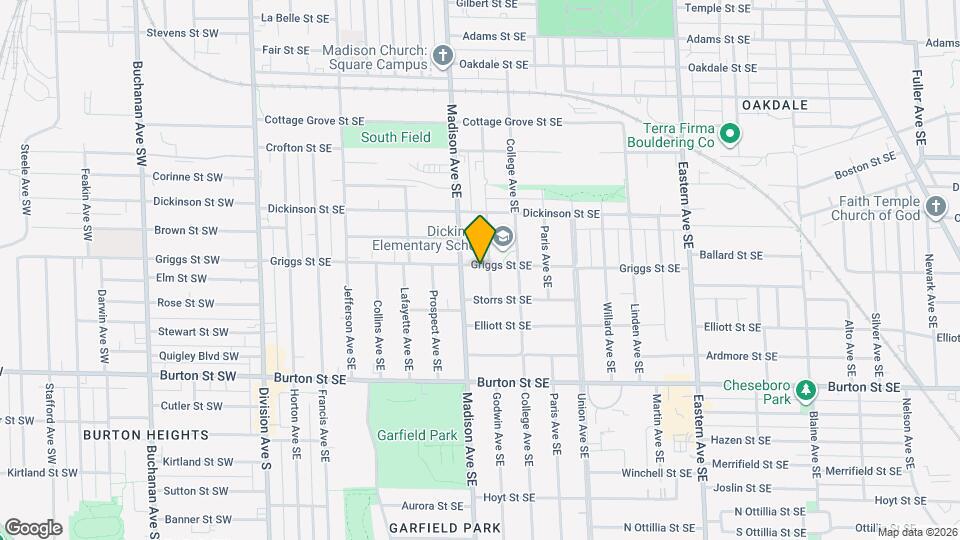 418 Griggs St SE Map and Location Details