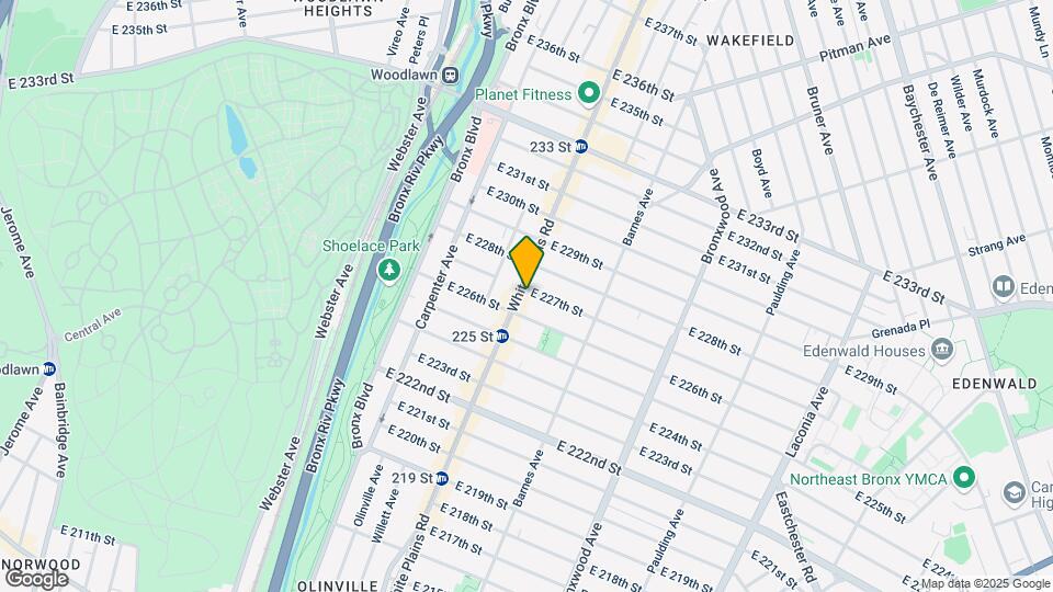 706 E 227th Mapa y Detalles de la Ubicación