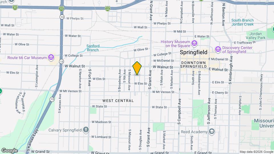 812 W Pershing St Map and Location Details