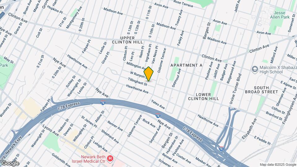21 Tillinghast St, Unit 2 Map and Location Details