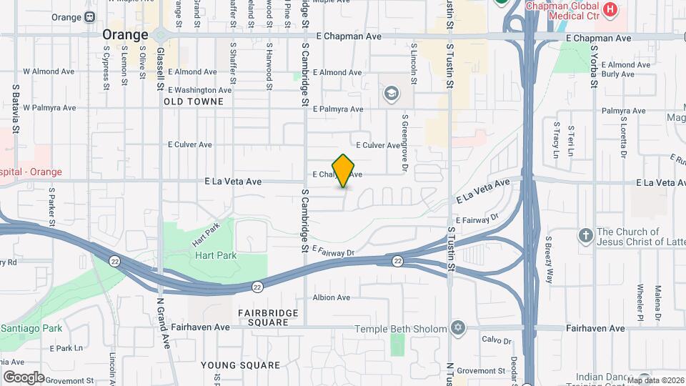 1047 E Tularosa Ave Map and Location Details