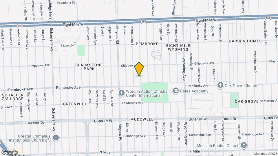 19961 Pinehurst St Map and Location Details