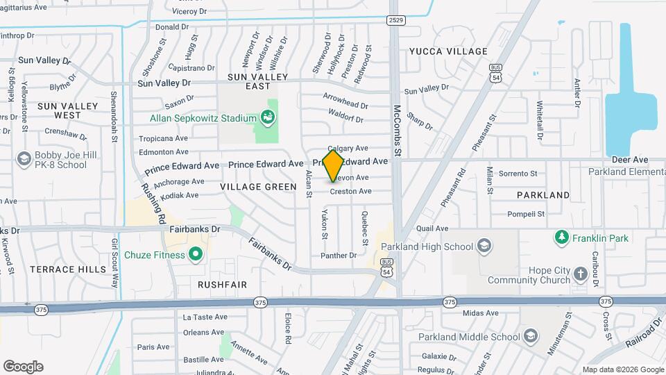 5625 Creston Ave Map and Location Details