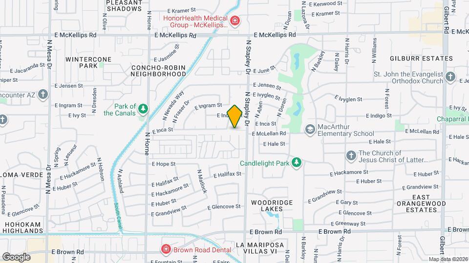 1610 N Stapley Dr Map and Location Details