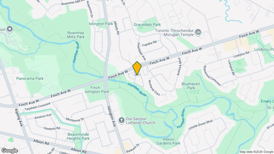 3031 Finch Ave W Map and Location Details