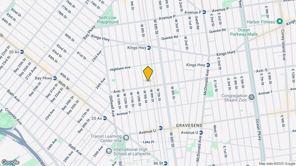 1884 W 8th St Map and Location Details