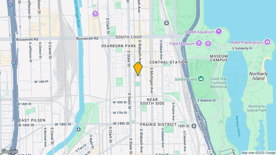 1450 S Wabash Ave Map and Location Details