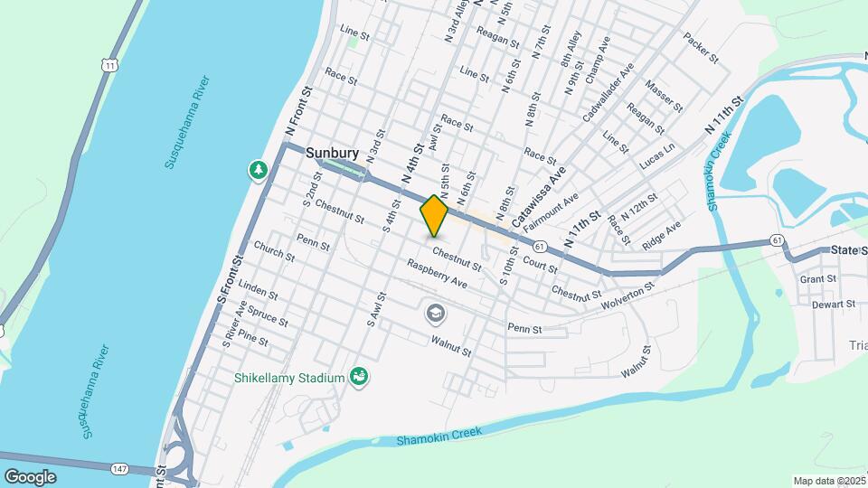 510 Chestnut St, Unit 510 1/2 Chestnut Street Map and Location Details