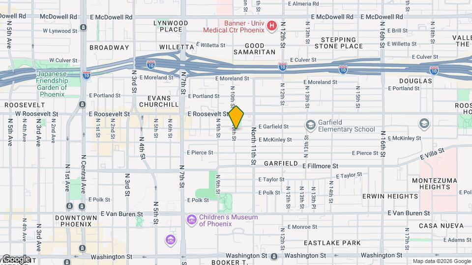 831 N 10th St Map and Location Details