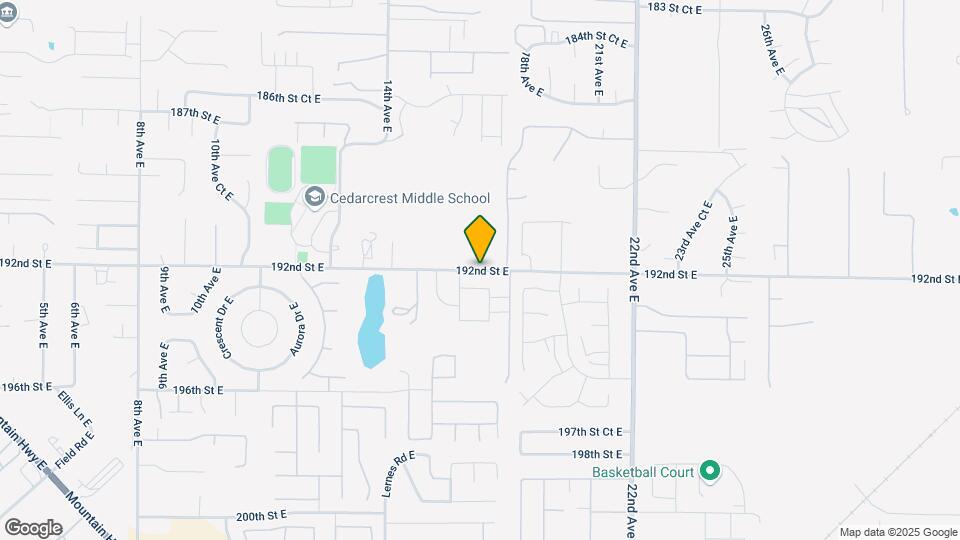 1703 192nd St Ct E Mapa y Detalles de la Ubicación