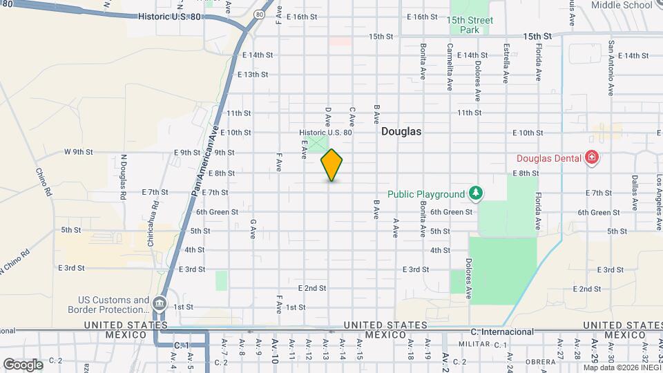 806 E 7th St Map and Location Details