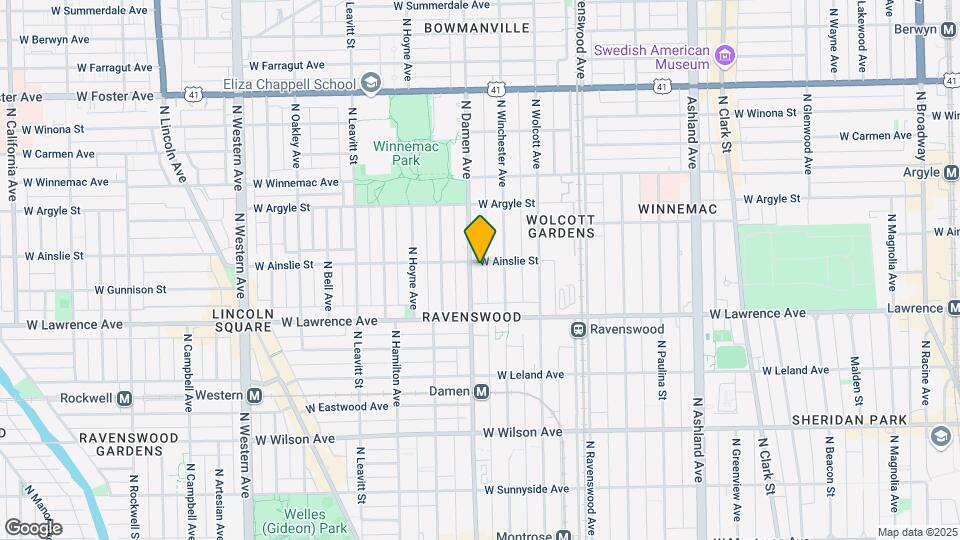 4851 N Damen Ave Mapa y Detalles de la Ubicación