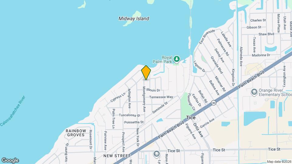 COMING SOON: 2/1 off Palm Beach Blvd Map and Location Details