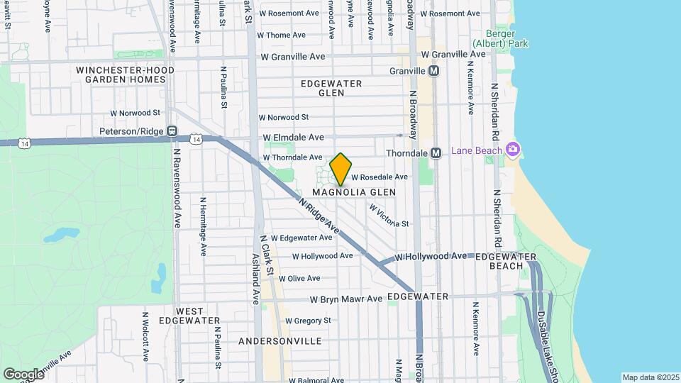 5859 N Glenwood Ave Map and Location Details