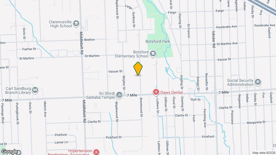 19345 Brentwood St Map and Location Details