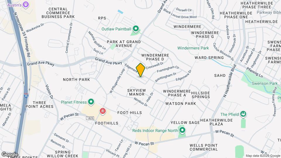 1142 Orchard Park Cir Map and Location Details