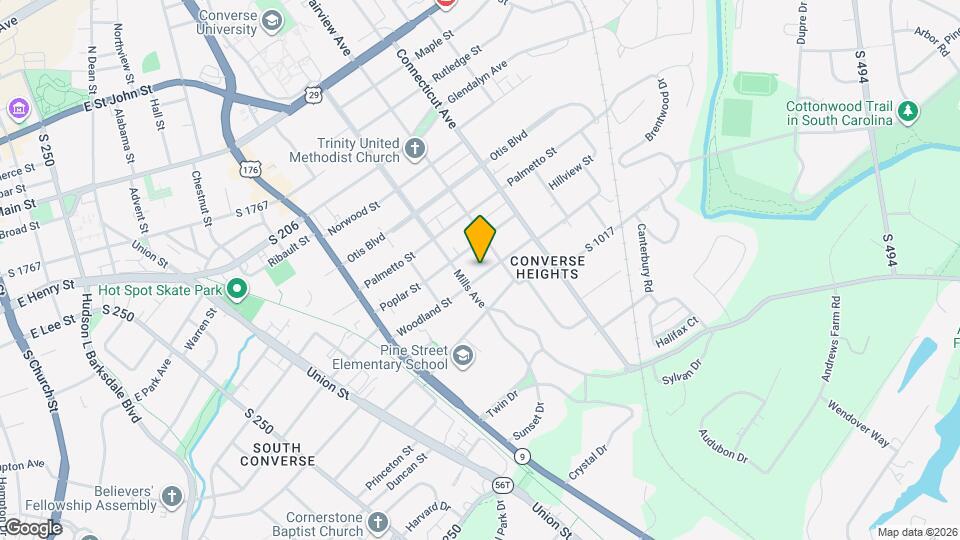 604 Woodland St Map and Location Details