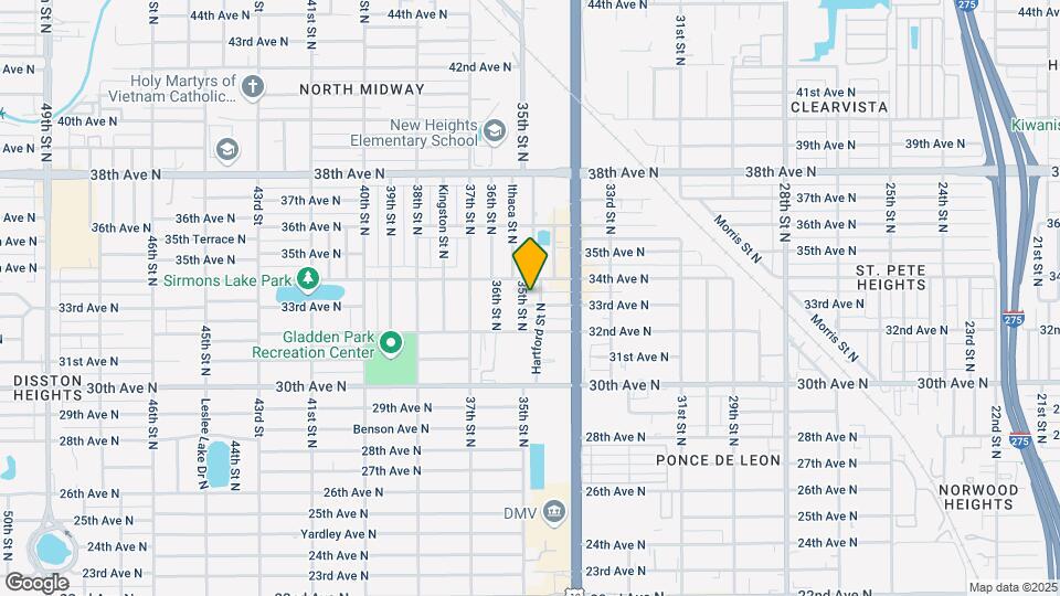 3467 33rd Ave N Map and Location Details