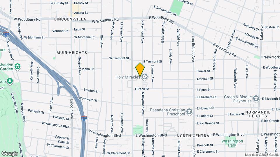 1733 N Raymond Ave Map and Location Details