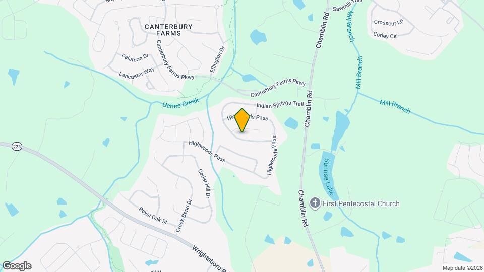 1165 Indian Springs Trail Map and Location Details