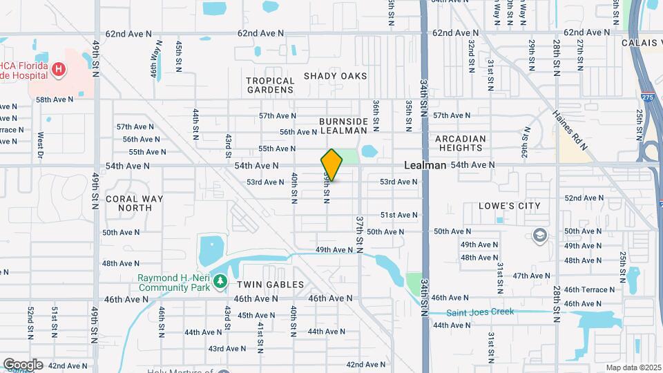 3734 53rd Ave N Map and Location Details