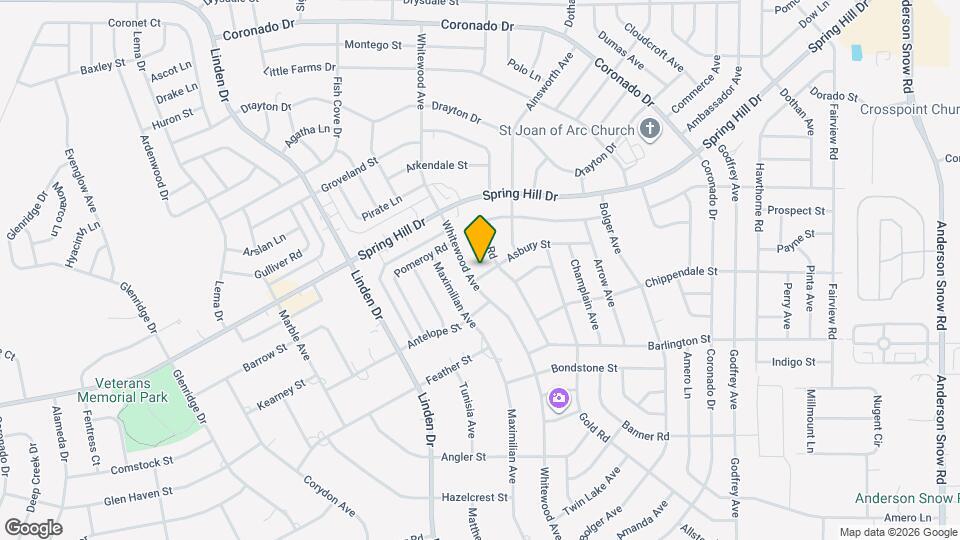 13239 Asbury St Map and Location Details