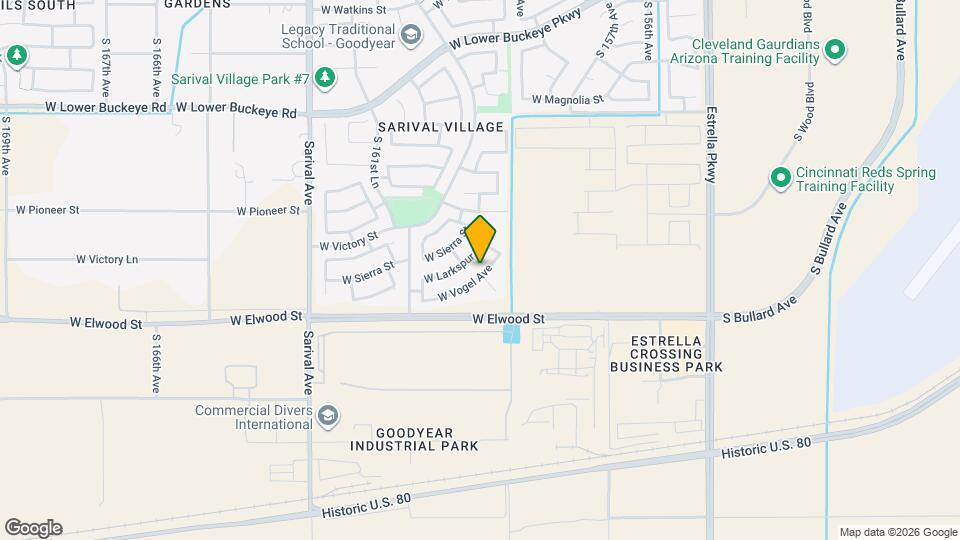 15952 W Vogel Ave Map and Location Details