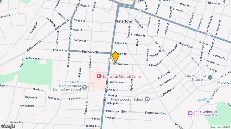116 E Flower Ave Mapa y Detalles de la Ubicación