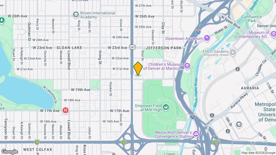 2901 W 20th Ave Mapa y Detalles de la Ubicación