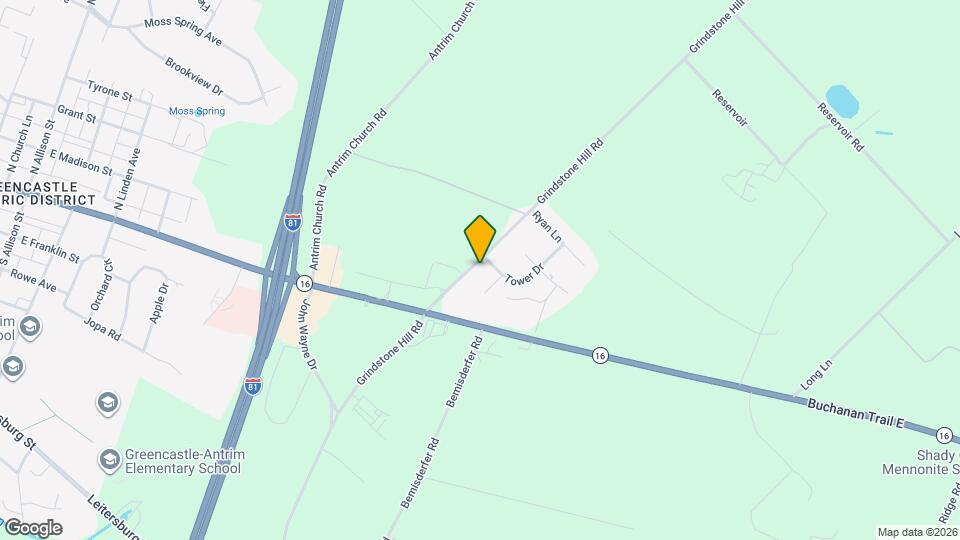 10894 Grindstone Hill Rd Map and Location Details