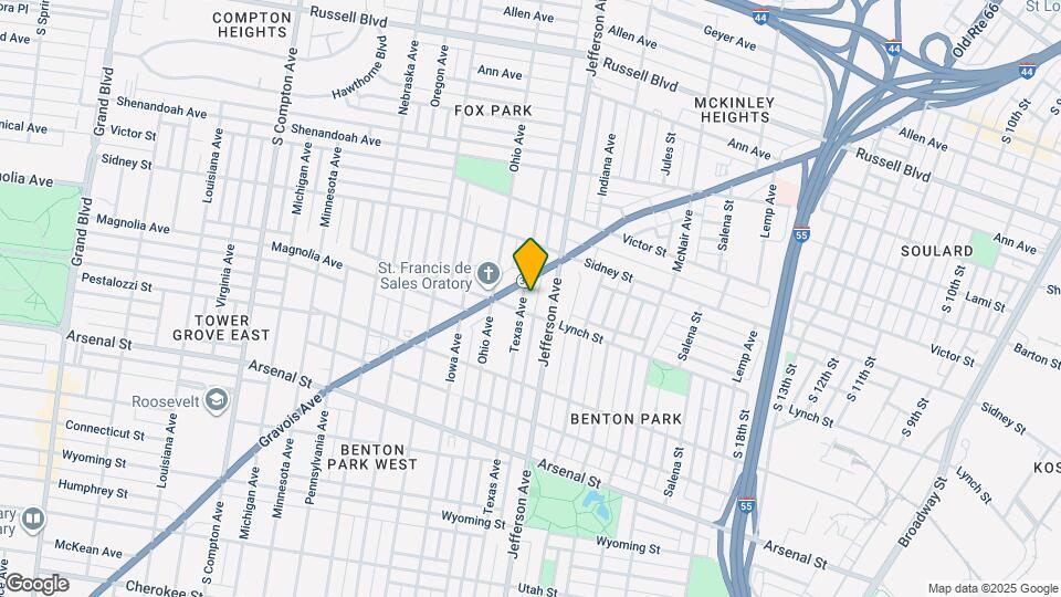 2716 Texas Ave Map and Location Details