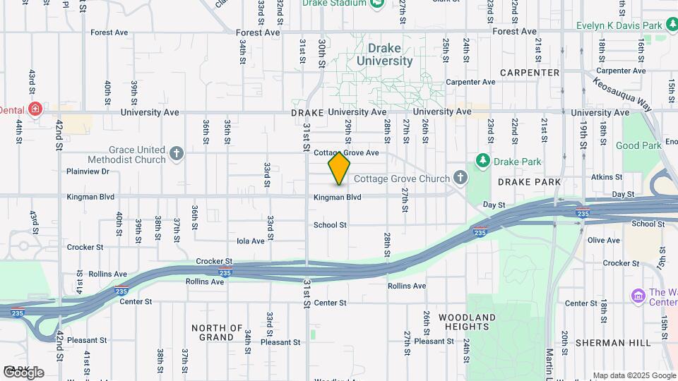 2911 Kingman Blvd Map and Location Details