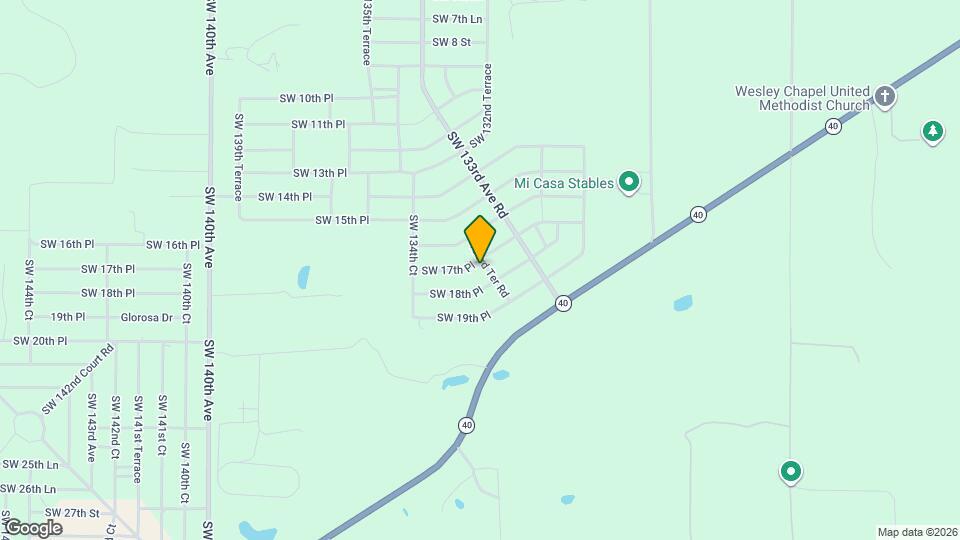 13290 SW 17th Street Rd Map and Location Details