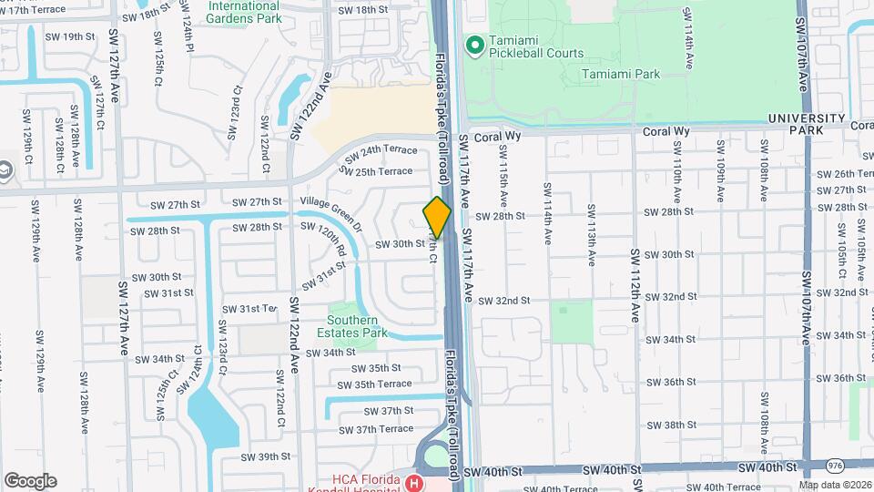3011 SW 117th Ct Map and Location Details