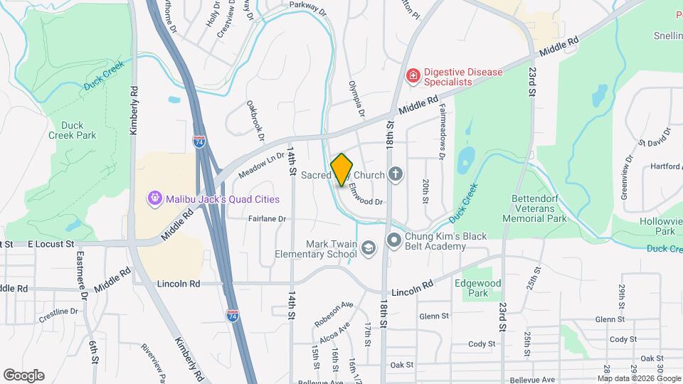 1723 Parkway Dr Mapa y Detalles de la Ubicación