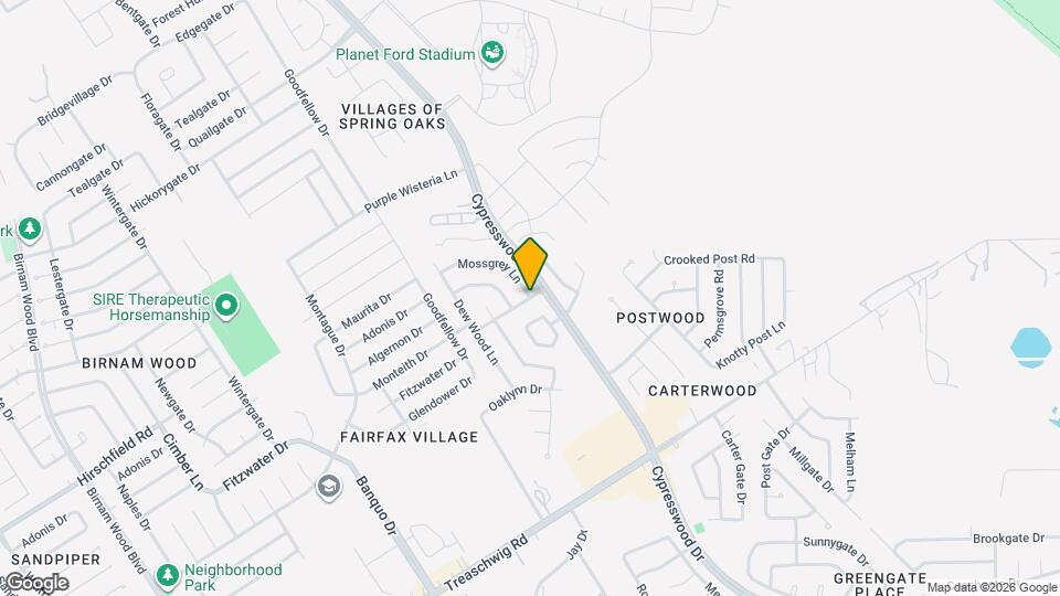 6118 Mossgrey Ln Mapa y Detalles de la Ubicación
